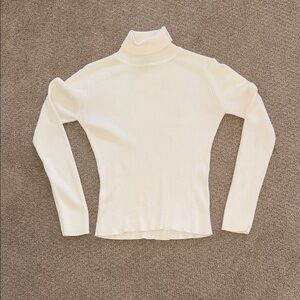 Style & Co. Cream Turtleneck Sweater